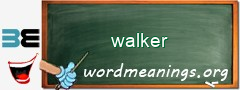 WordMeaning blackboard for walker